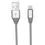 Micro-USB-datakabel Orsen S32 2.1A 1,2 m grijs