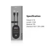 USB-A-naar-USB-C-kabel Orsen S9C 1 m, 2,1 A, zwart
