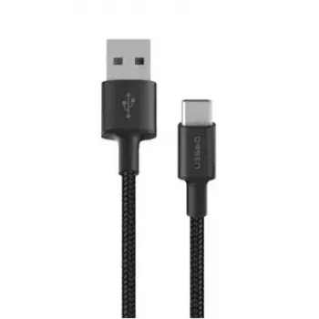 USB-A-naar-USB-C-kabel Orsen S9C 1 m, 2,1 A, zwart