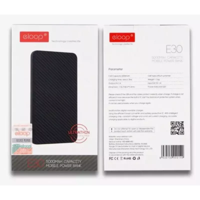 Draagbare powerbank Eloop E30 5000mAh