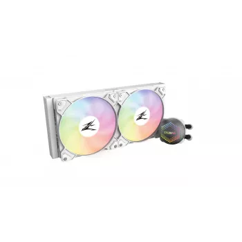Zalman ALPHA24 wit CPU-vloeistofkoeler 240mm-radiator 2 x 120mm-ventilator ARGB-pomp dual-processor all-in-one-vloeistofkoeler 12 cm