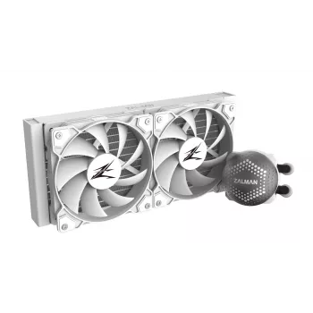 Zalman ALPHA24 wit CPU-vloeistofkoeler 240mm-radiator 2 x 120mm-ventilator ARGB-pomp dual-processor all-in-one-vloeistofkoeler 12 cm