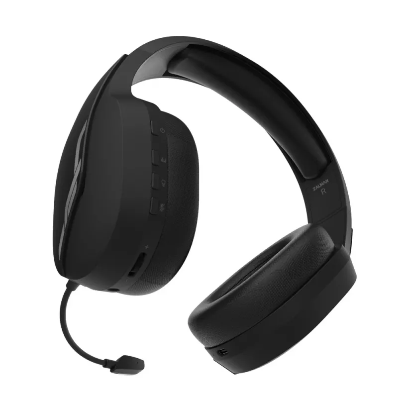 Zalman HPS700 zwart headset draadloos hoofdband gaming