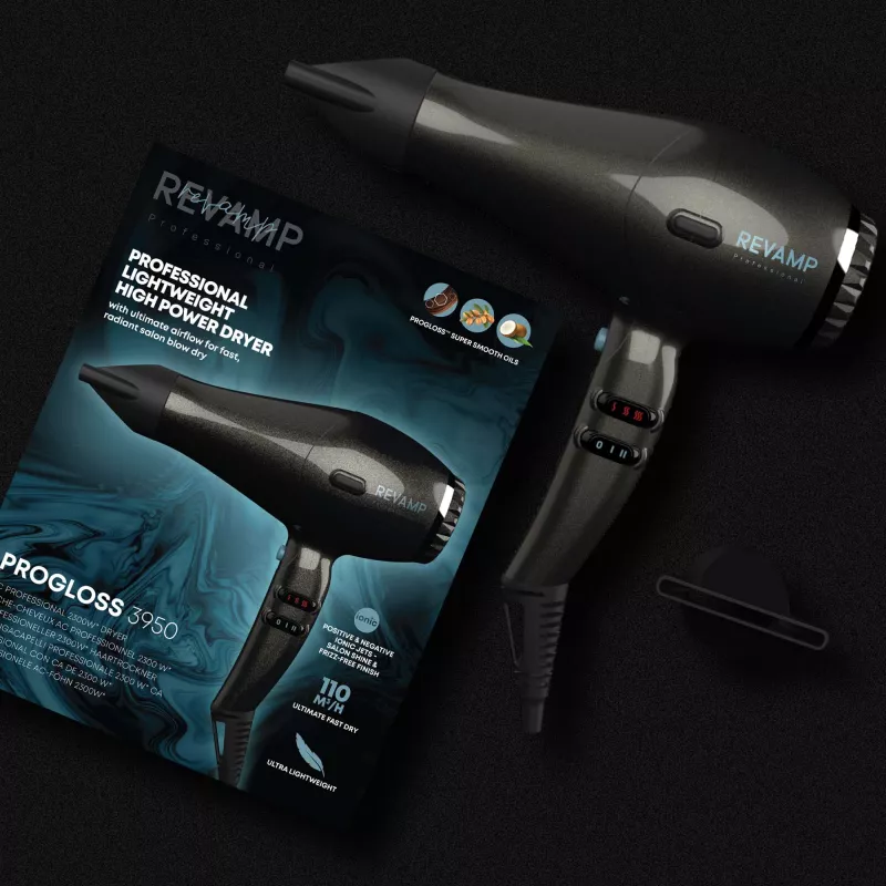 Revamp Progloss 3950 haardroger 2300 W zwart