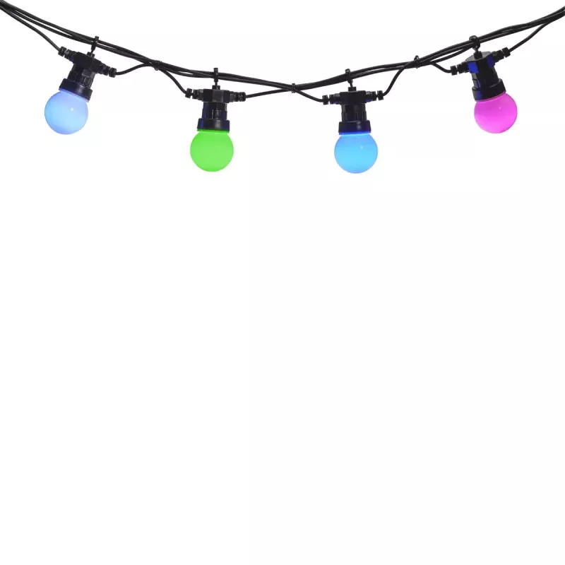 Denver SLP-515 slimme Wi-Fi LED-feestverlichtingssnoer, 15 lampen, 14 m