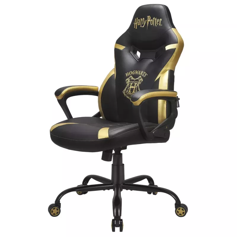 Pc-gamingstoel Subsonic Junior Hogwarts gevoerde zitting zwart geel