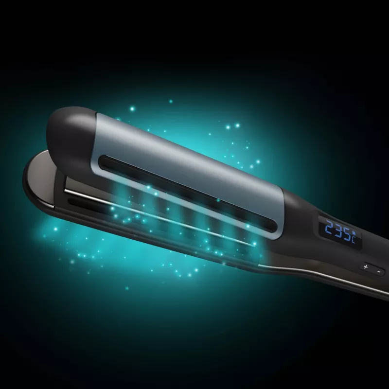 Revamp Progloss Hydro Shield X Shine stijltang warm zwart 3 m