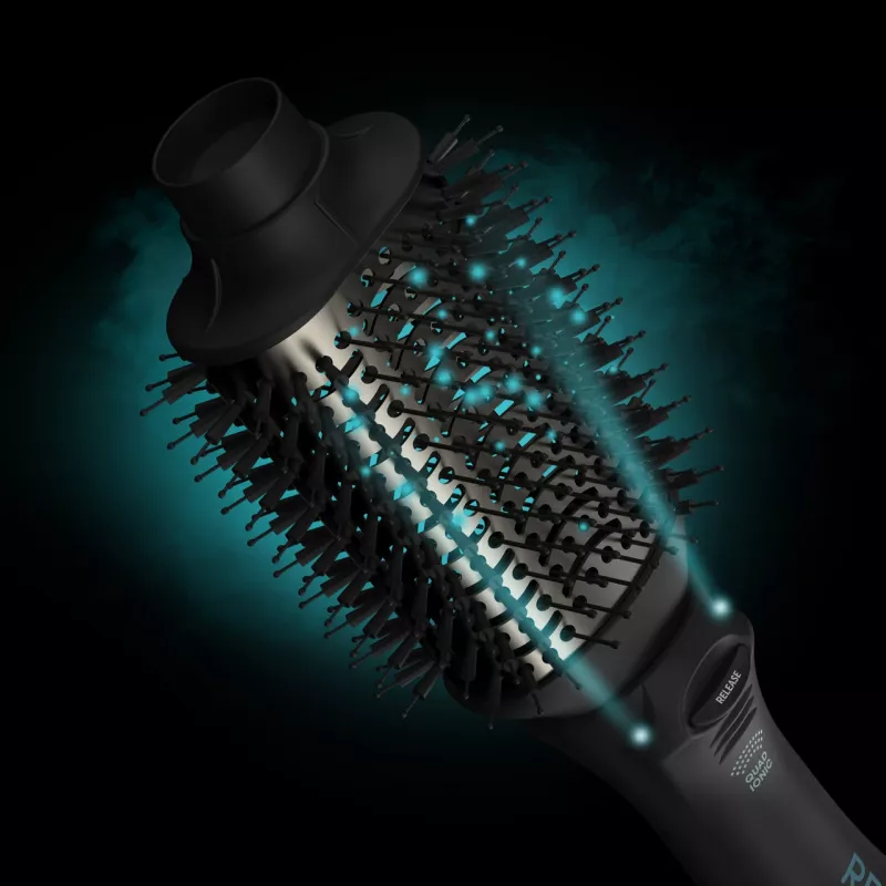 Revamp Progloss Volume & Style Hot Brush Style heteluchtborstel warm zwart 1000 W 3 m