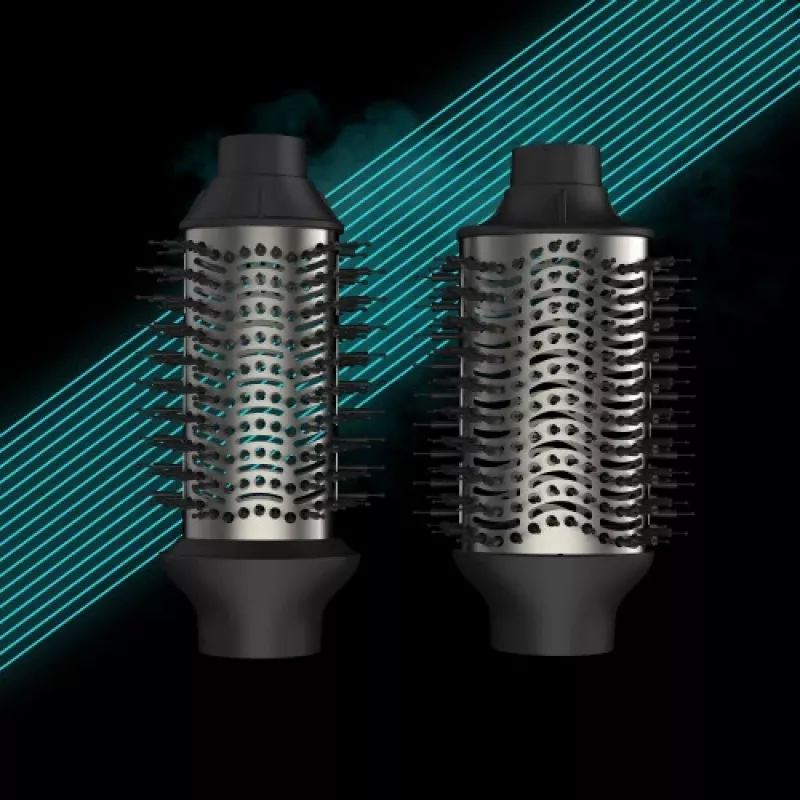 Revamp Progloss Volume & Style Hot Brush Style heteluchtborstel warm zwart 1000 W 3 m