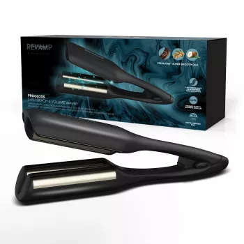 Revamp Progloss 2-in-1 Beach & Volume Waver krultang warm zwart 3 m
