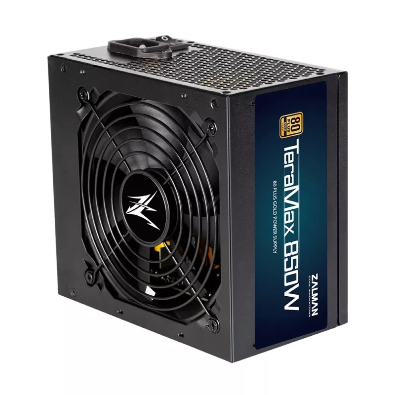 Zalman ZM850-TMX TeraMax voeding 850 W, 80 PLUS Gold, actieve PFC, 120 mm ventilator