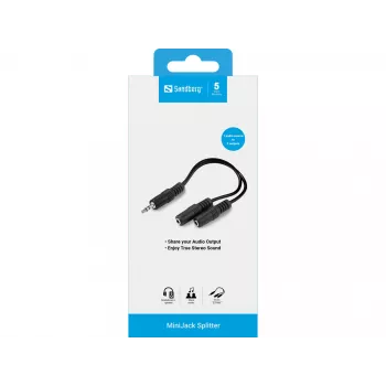 Audiosplitter Sandberg MiniJack 1->2 502-16