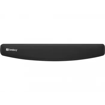 Handpalmsteun Sandberg Memory Foam 48 cm Zwart