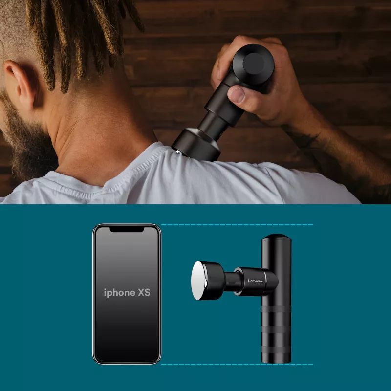 HoMedics Myti Massager Universal antraciet klopmassage