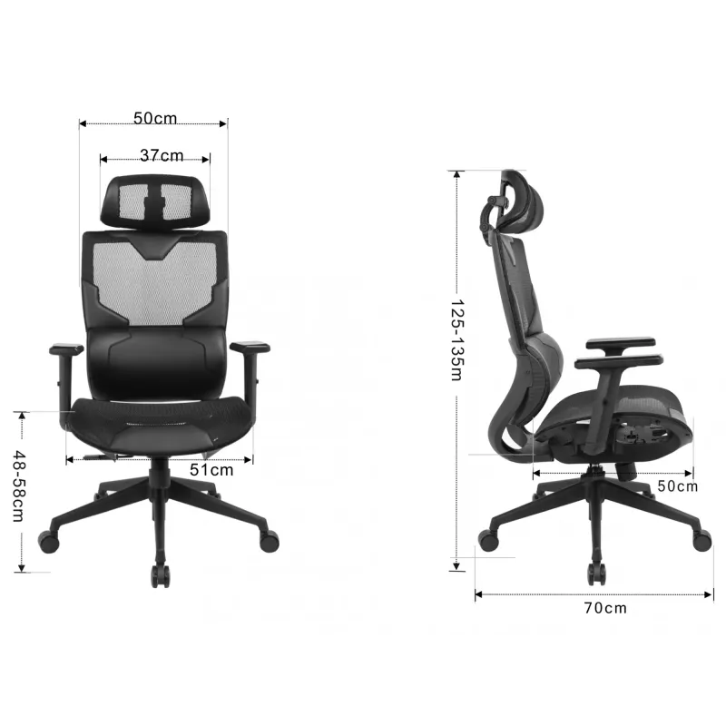 Gamingstoel Sandberg ErgoFusion max. gebruikersgewicht 150 kg