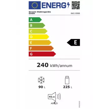 Severin RKG 8997 koel-vriescombinatie 315 L