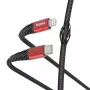 Hama Extreme Lightning naar USB-C kabel 1,5 m 3A zwart rood
