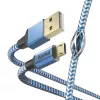 Hama Reflective USB-kabel USB 2.0 1,5 m USB A Micro-USB B blauw