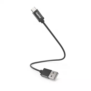 Hama 00201600 USB-kabel USB 2.0 0,2 m USB A USB C zwart