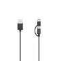 Hama 00200616 USB-kabel USB 2.0 0,75 m USB A USB C/Micro-USB A zwart