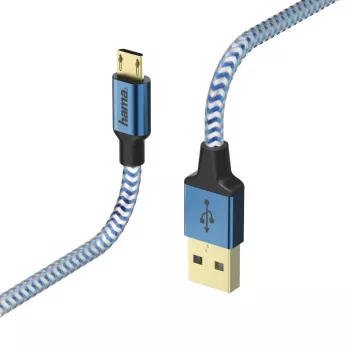 Hama 00178289 USB-kabel USB 2.0 1,5 m USB-A micro-USB-B blauw