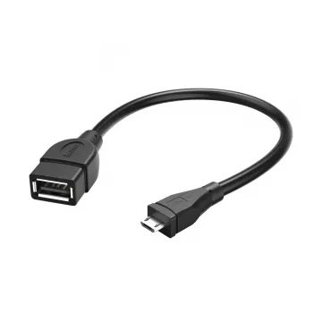 Hama 173892 USB-kabel USB 2.0 0,15 m micro-USB-B USB-A zwart