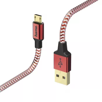 Hama 00178288 USB-kabel USB 2.0 1,5 m USB-A micro-USB-B rood