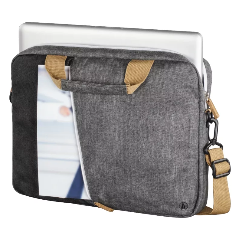 Hama 00217114 Florence laptoptas 33,8 cm (13,3 inch), polyester, zwart/grijs