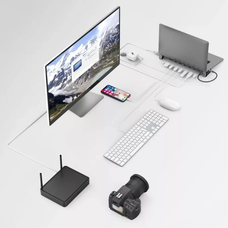 Hama 00200103 laptop-dock/poortreplicator USB 3.2 Gen 1 (3.1 Gen 1) Type-C grijs