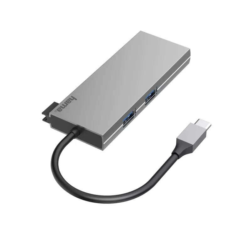 Hama 00200110 laptop-dock/poortreplicator USB 3.2 Gen 1 (3.1 Gen 1) Type-C grijs