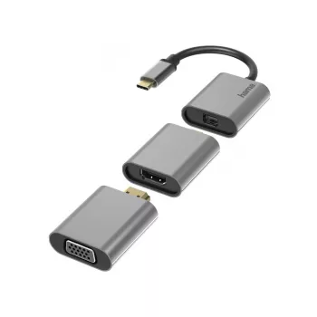 Hama 00200306 USB-grafische adapter 4096 x 2160 pixel grijs