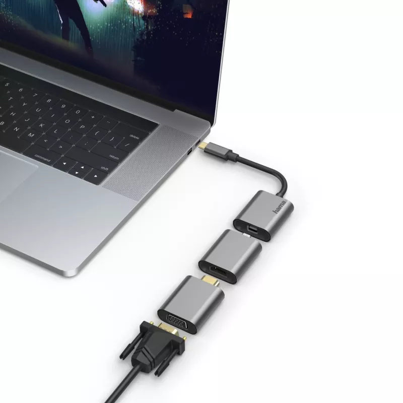 Hama 00200306 USB-grafische adapter 4096 x 2160 pixel grijs
