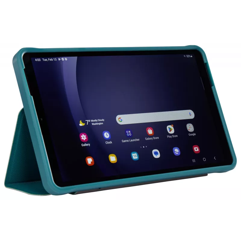 Case Logic SnapView CSGE2196 Patina Blue hoesje Samsung Galaxy Tab A9 8,7 inch, 22,1 cm