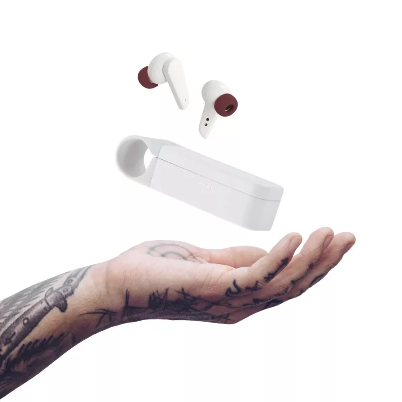 Hama Spirit Pocket Headset True Wireless Stereo (TWS) In-ear Bellen/Muziek Bluetooth Wit