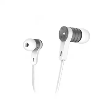 Hama Intense Headset Bedraad In-ear Bellen/Muziek Zilver, Wit