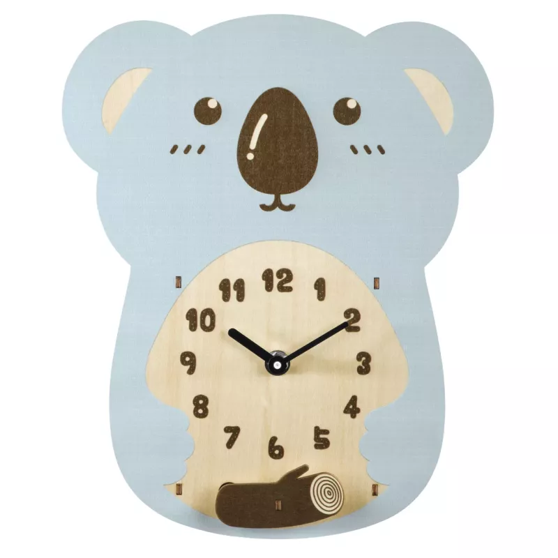 Hama Koala Pendule mechanische klok Overige Blauw, Bruin, Hout