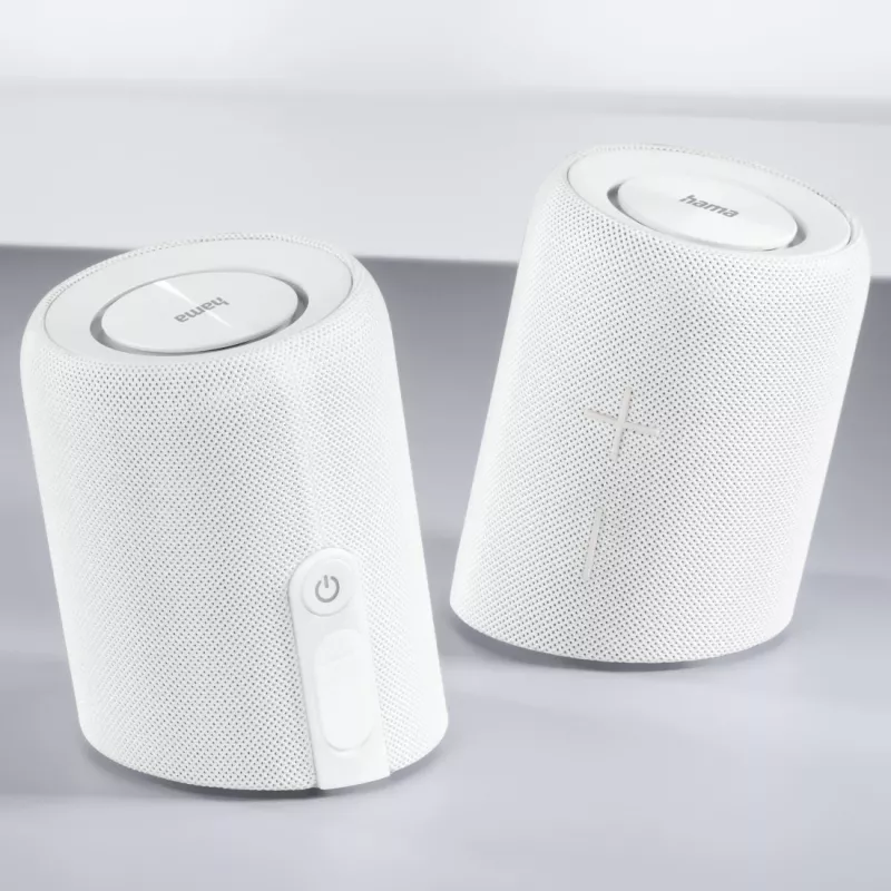 Hama Twin 3.0 stereo draagbare luidspreker wit 30 W