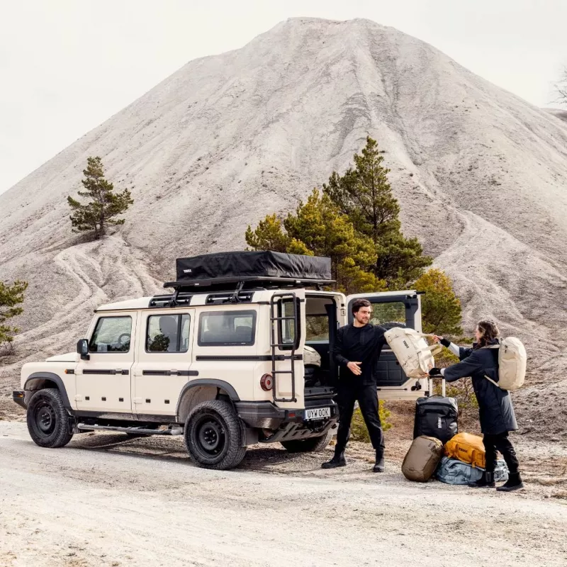 Thule Chasm TDSD303 Deep Khaki zeilzak 70 l polyester