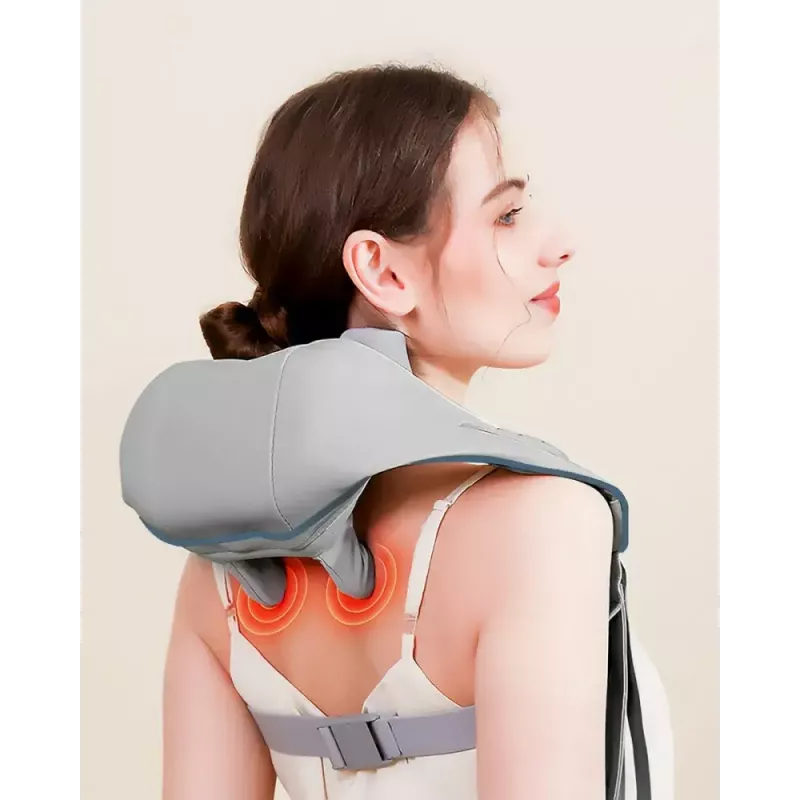 Nek- en schoudermassageapparaat MEDIA-TECH MT6533 met warmtefunctie, draagbaar ontwerp