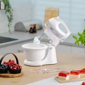 Handmixer ZELMER ZHM2459S — 300 W, 5 snelheidsstanden, roestvrijstalen opzetstukken