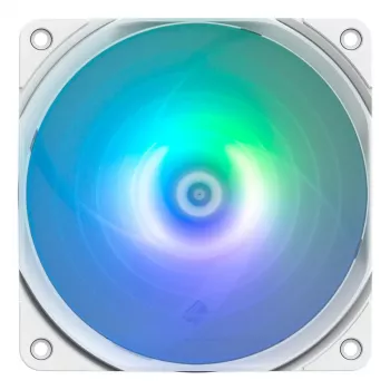 120mm ARGB behuizingsventilator ZALMAN ZM-AF120R ARGB wit — 120mm, ARGB-verlichting, wit frame