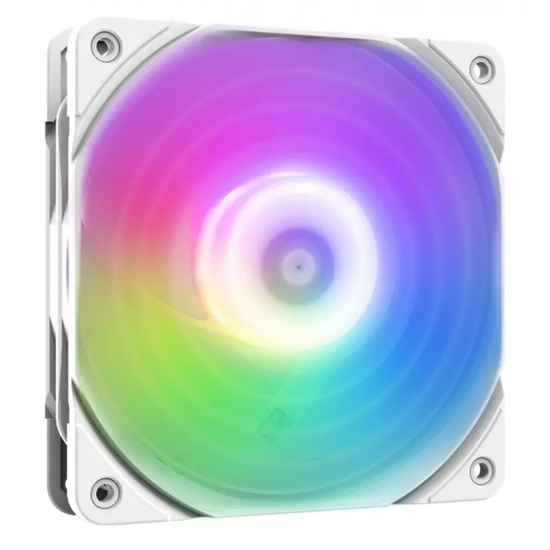 120mm ARGB behuizingsventilator ZALMAN ZM-AF120R ARGB wit — 120mm, ARGB-verlichting, wit frame