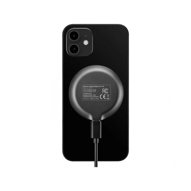 Wireless charger SANDBERG 441-61 Qi2 15W – Qi2 wireless charging pad compatibel met Qi-apparaten