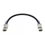 Netwerkkabel D-Link CXP 120G, 0,5 m, CXP-stekker–CXP-stekker, zwart