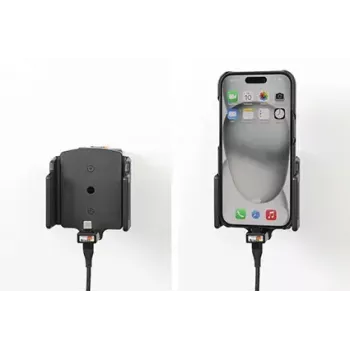 Actieve houder voor mobiele telefoon/smartphone Brodit 727370, zwart — voertuig- en interieurgebruik