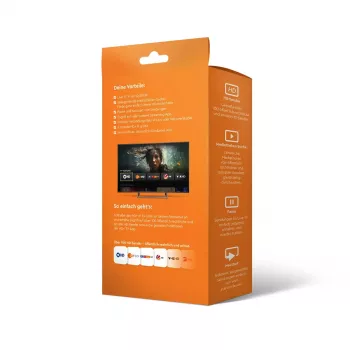 HD+ Smart TV-dongle HDMI 4K Ultra HD Android zwart 32GB