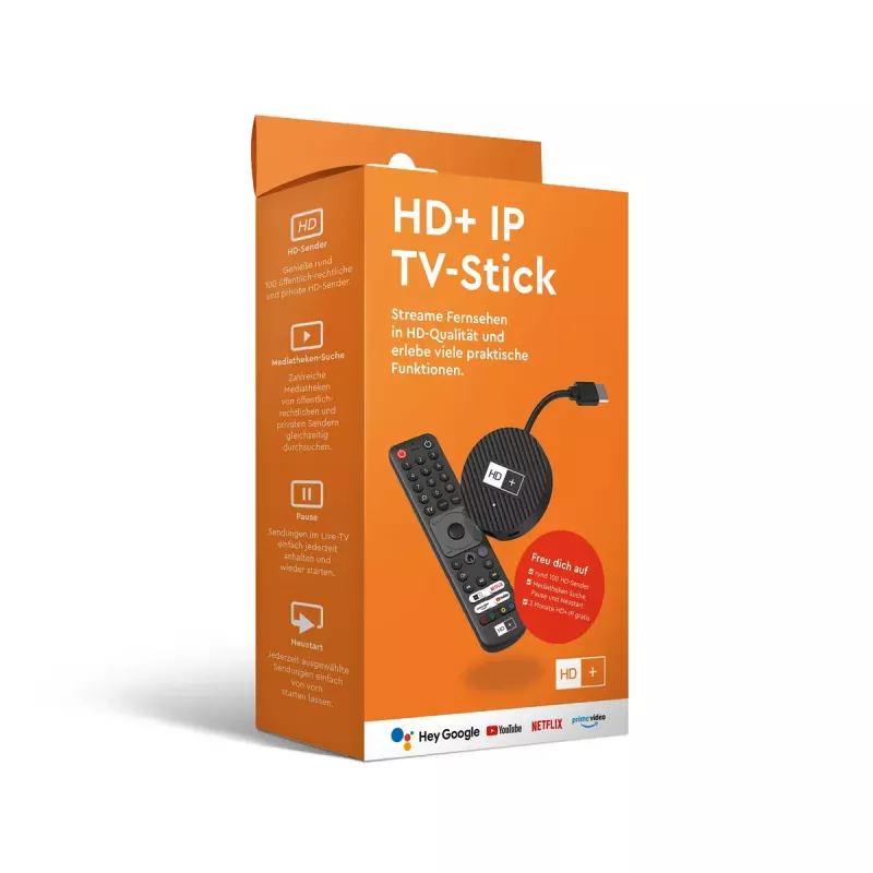 HD+ Smart TV-dongle HDMI 4K Ultra HD Android zwart 32GB