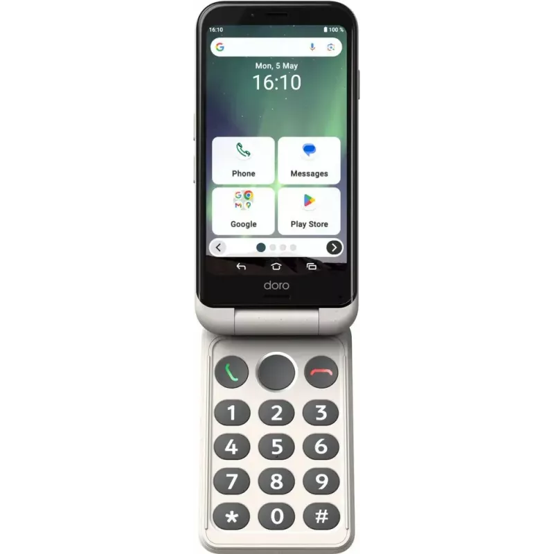 Smartphone Doro Aurora A20 4.5 inch 4 GB 64 GB zwart wit
