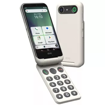 Smartphone Doro Aurora A20 4.5 inch 4 GB 64 GB zwart wit