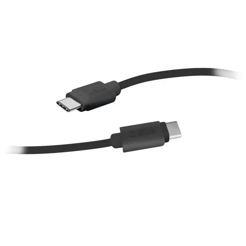 USB-C-naar-USB-C-kabel SBS Mobile TECABLETCC20K 1,5 m, USB 2.0, zwart